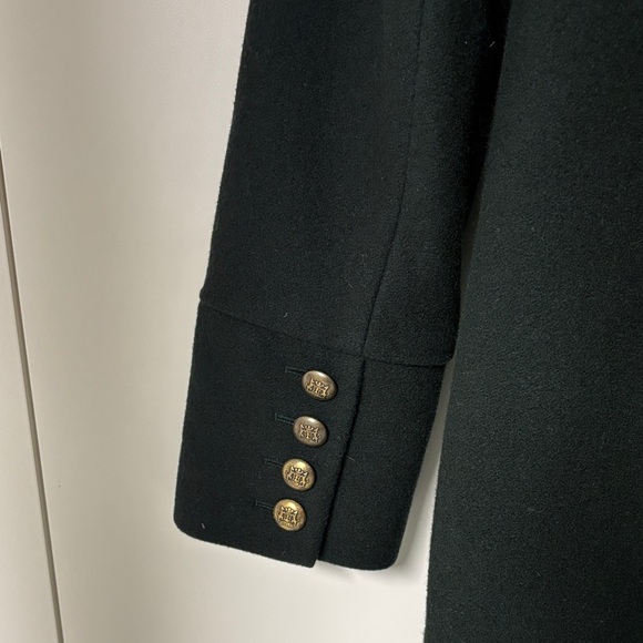 Hobbs London Dark Green Double-Breasted Women's Wool Coat - Picture 5 of 5